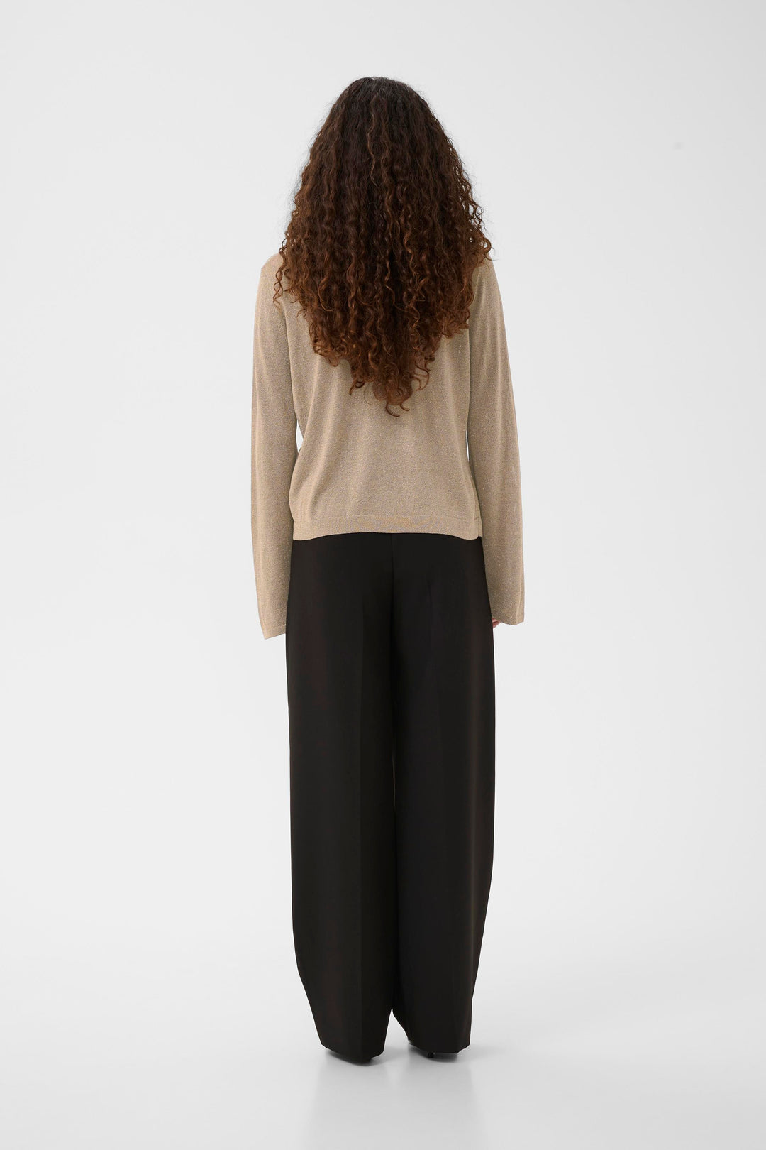 Pull en lurex avec col rond Thani