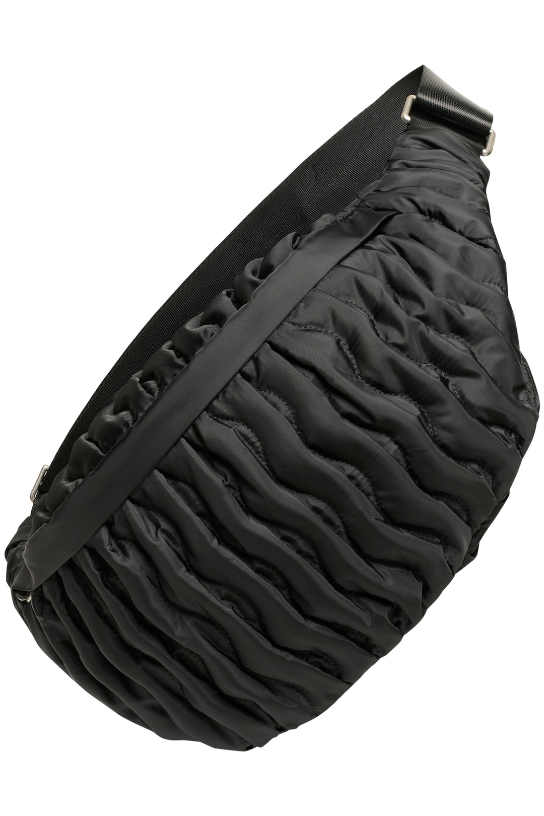 Sac banane matelassé avec motif ondulé Rasidan