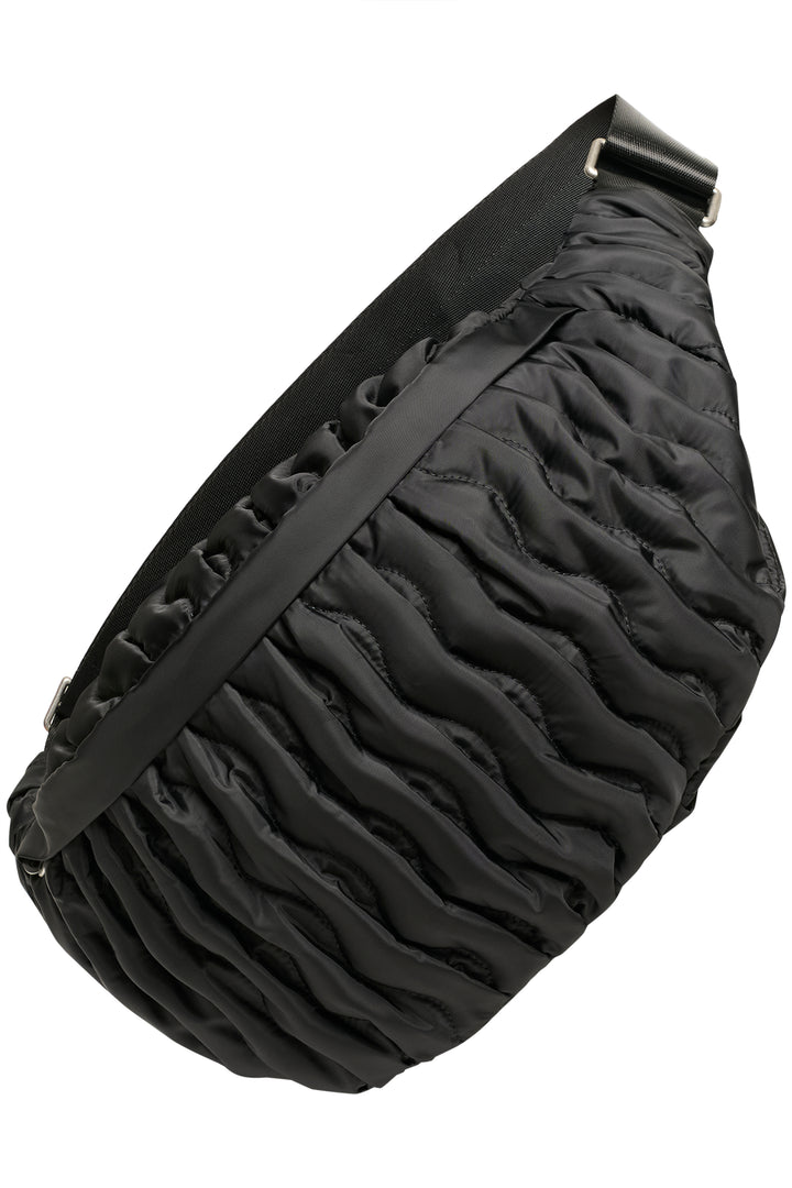 Sac banane matelassé avec motif ondulé Rasidan