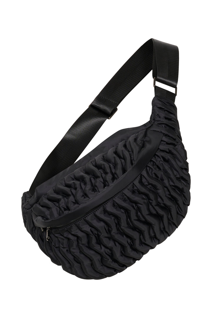 Sac banane matelassé avec motif ondulé Rasidan