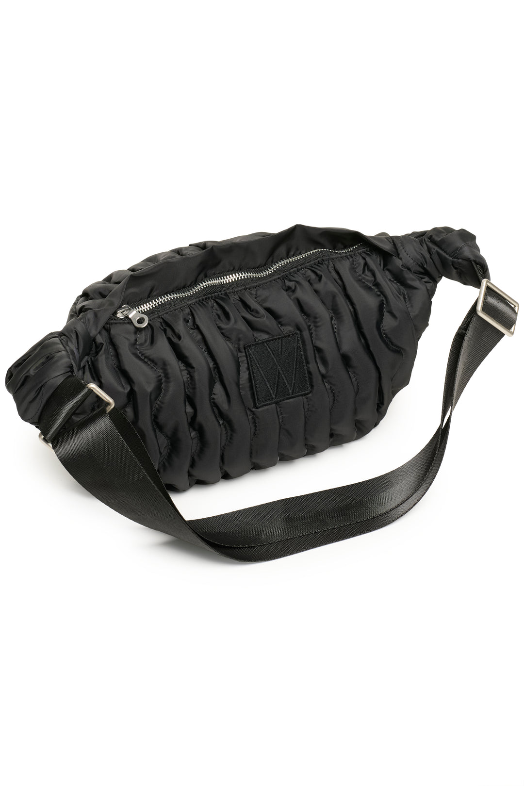 Sac banane matelassé avec motif ondulé Rasidan