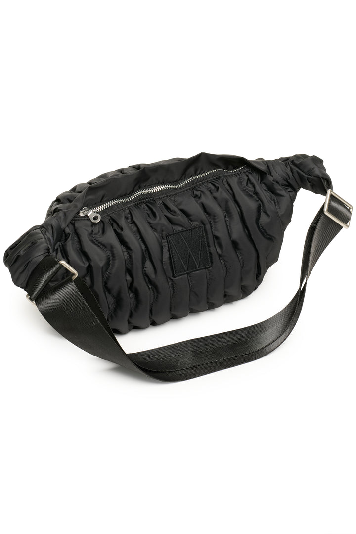 Sac banane matelassé avec motif ondulé Rasidan