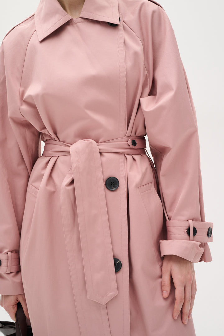 Manteau trench long avec ceinture Umaya