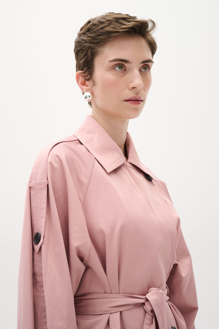 Manteau trench long avec ceinture Umaya