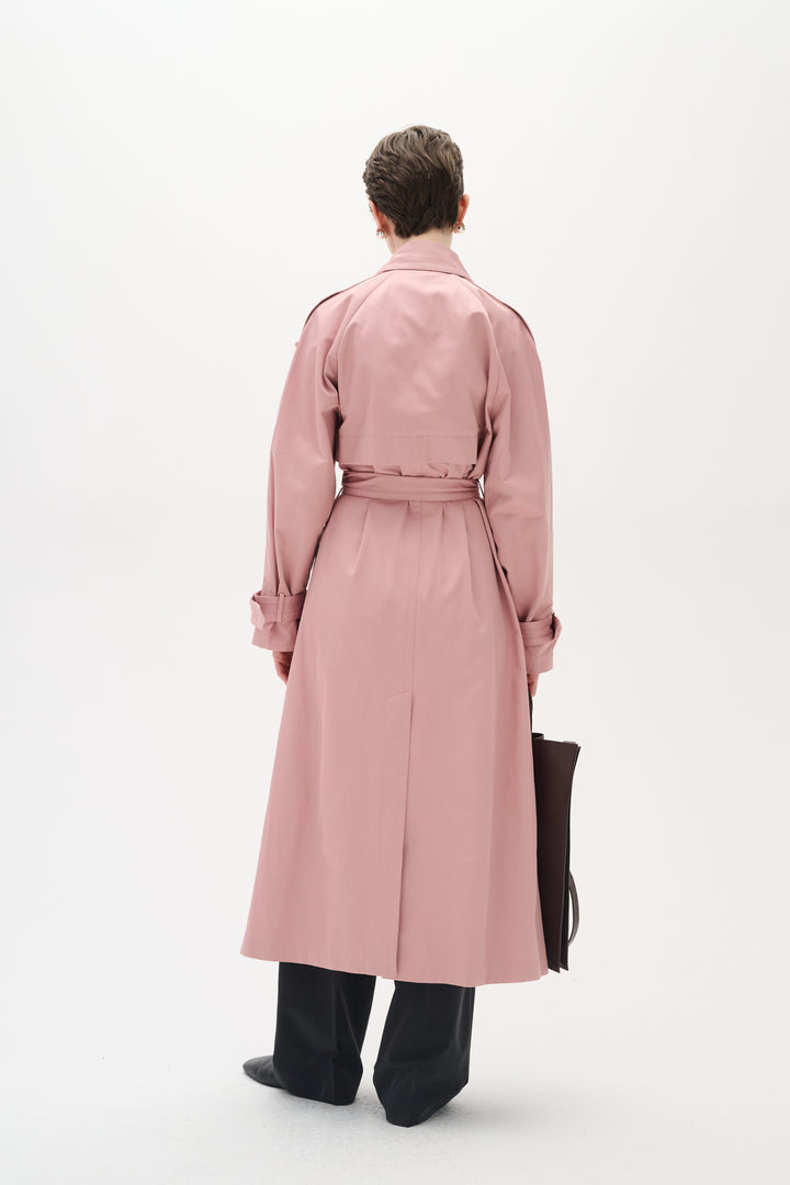 Manteau trench long avec ceinture Umaya