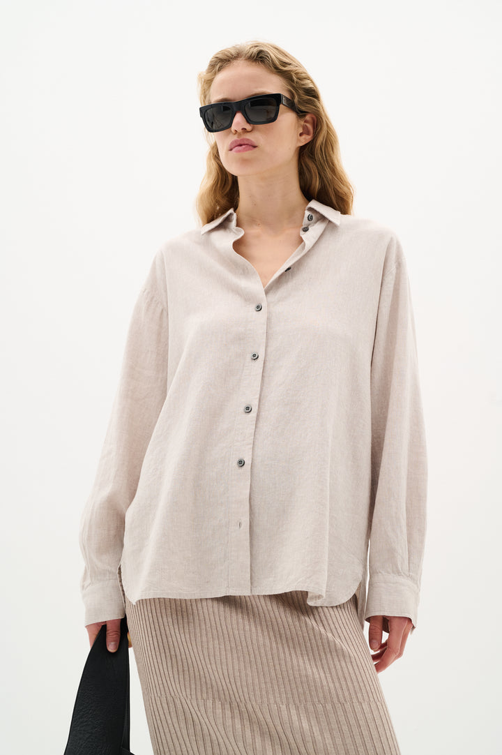 Chemise en mélange de lin Sannie