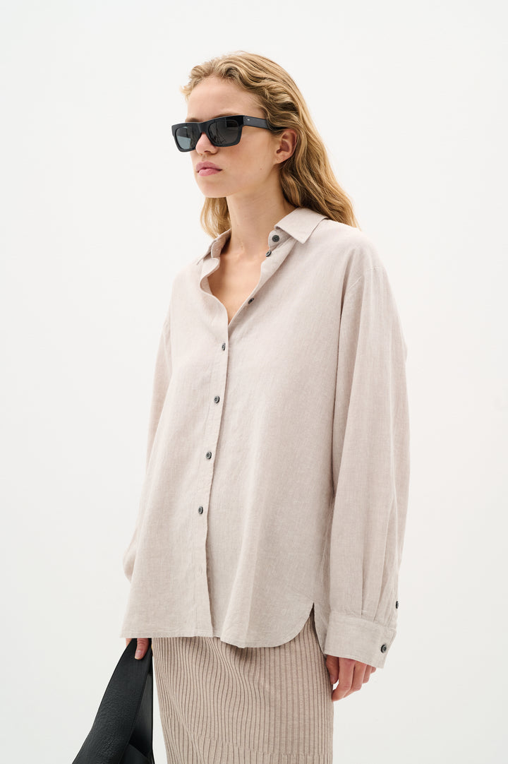 Chemise en mélange de lin Sannie