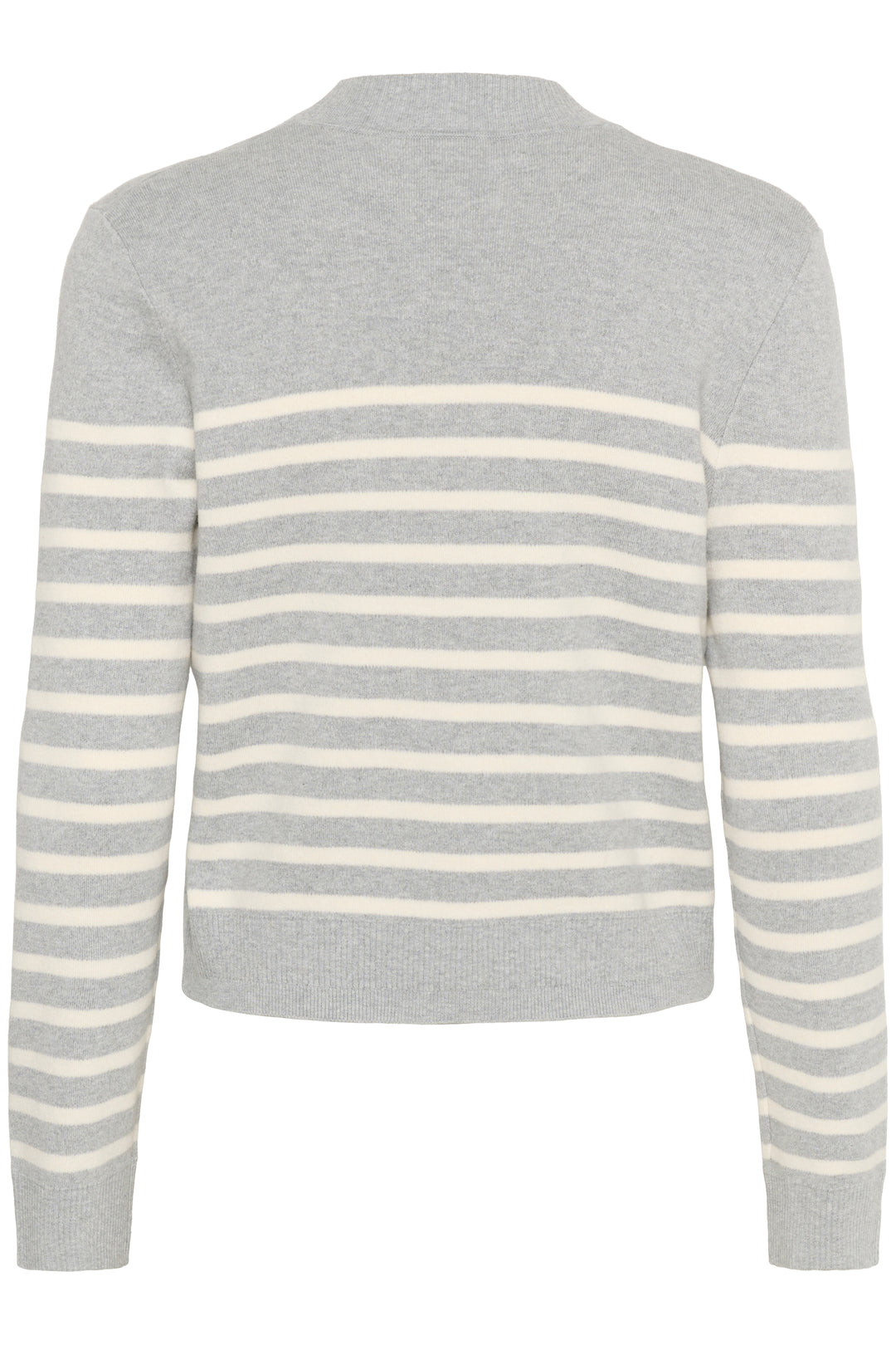 Cardigan rayé en coton avec col V Wallis