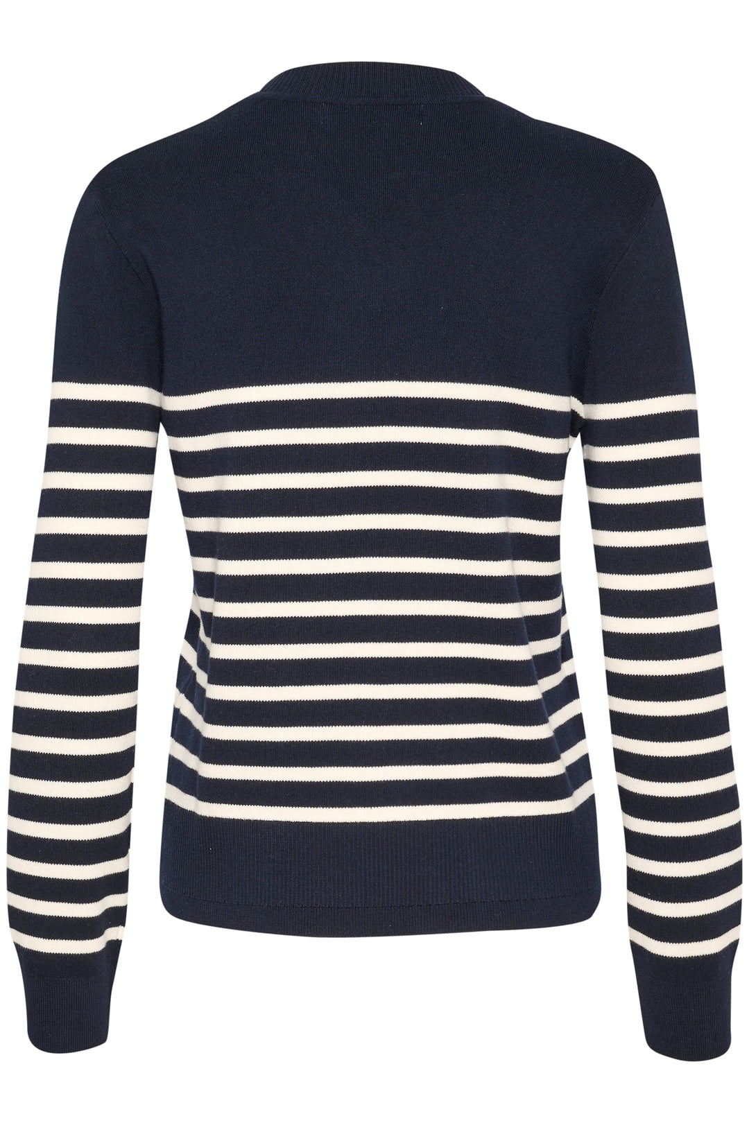 Pull en coton rayé avec col V Wallis