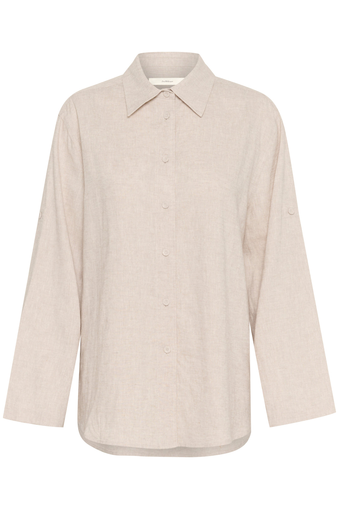 Chemise rayée à manches retroussables Rimone