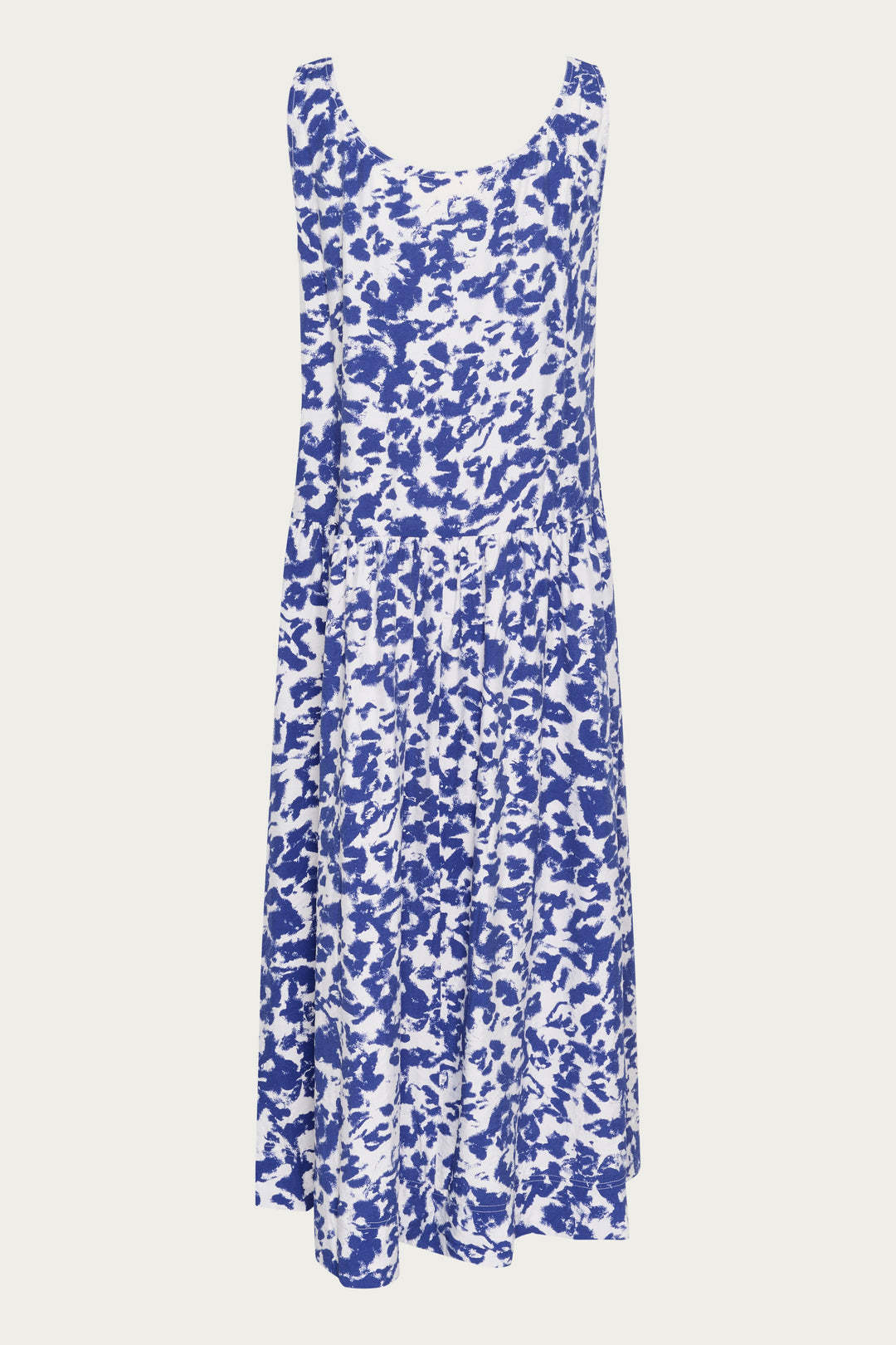 Robe midi sans manches avec imprimé abstrait Faye