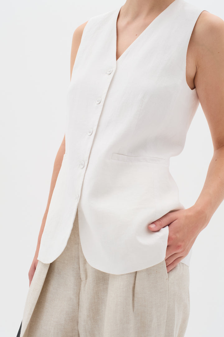 Gilet boutonné élégant Farida