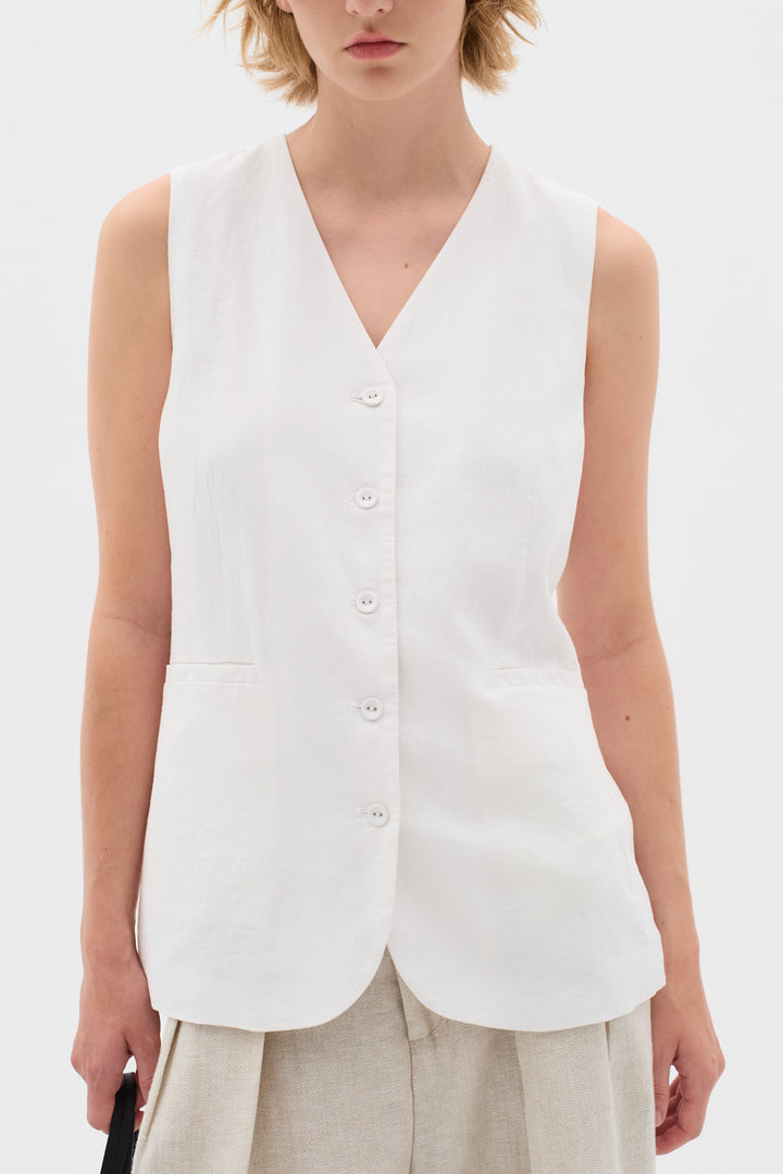 Gilet boutonné élégant Farida