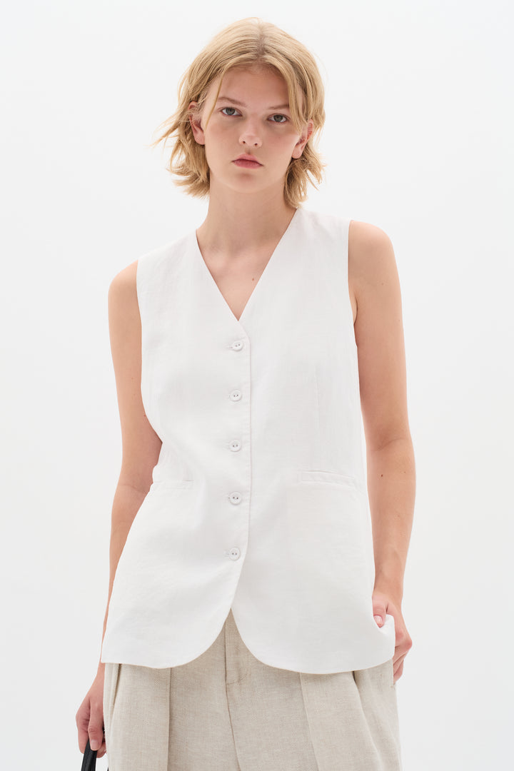 Gilet boutonné élégant Farida