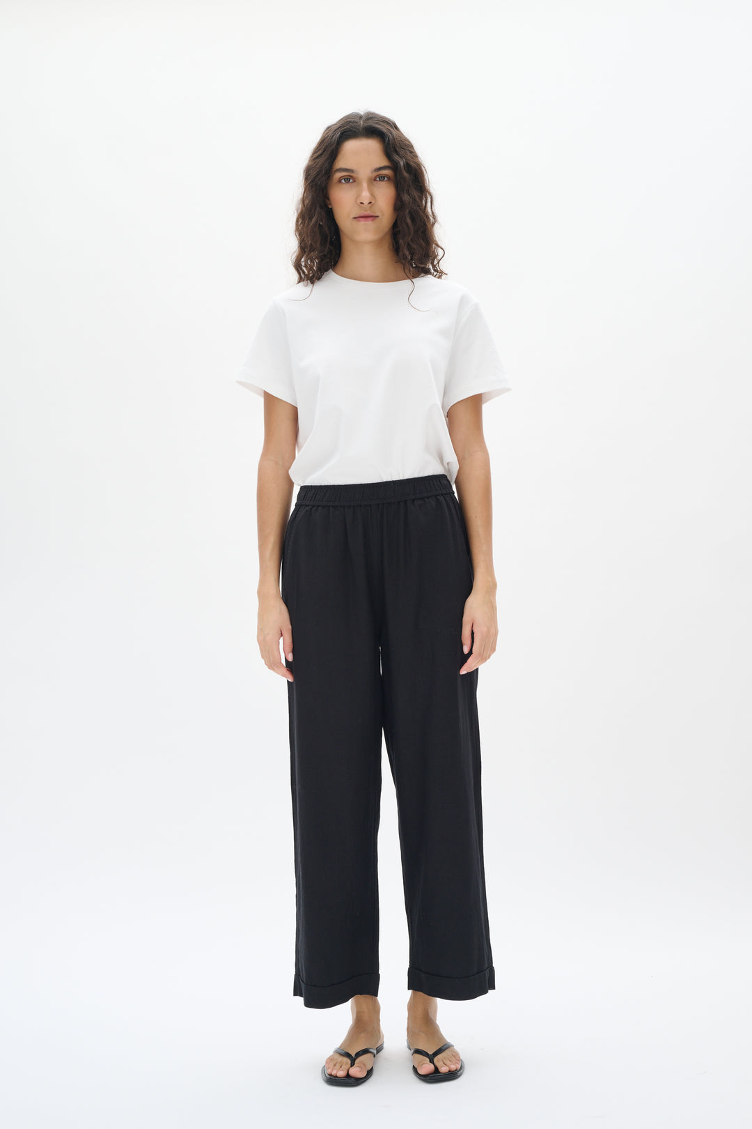 Pantalon ample avec taille élastique Rimone