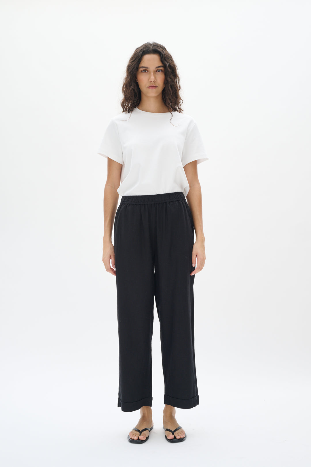 Pantalon ample avec taille élastique Rimone