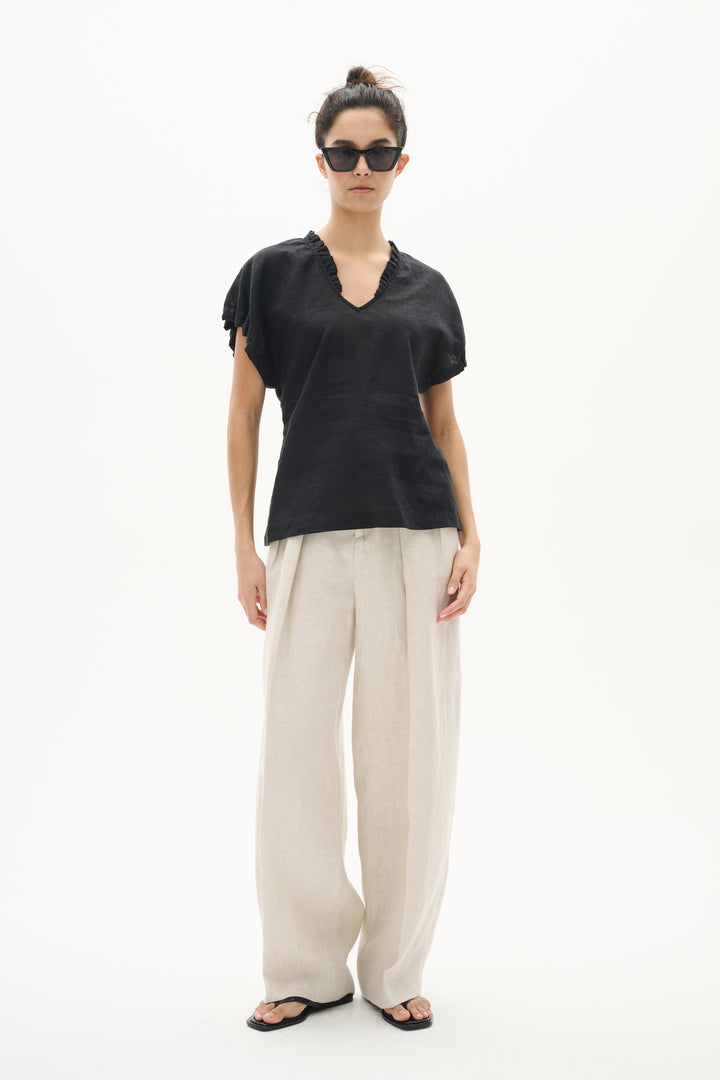 Pantalon ample plissé Yaiza Pant