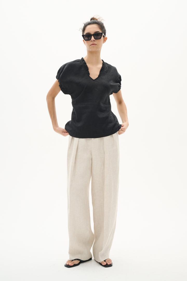 Pantalon ample plissé Yaiza Pant