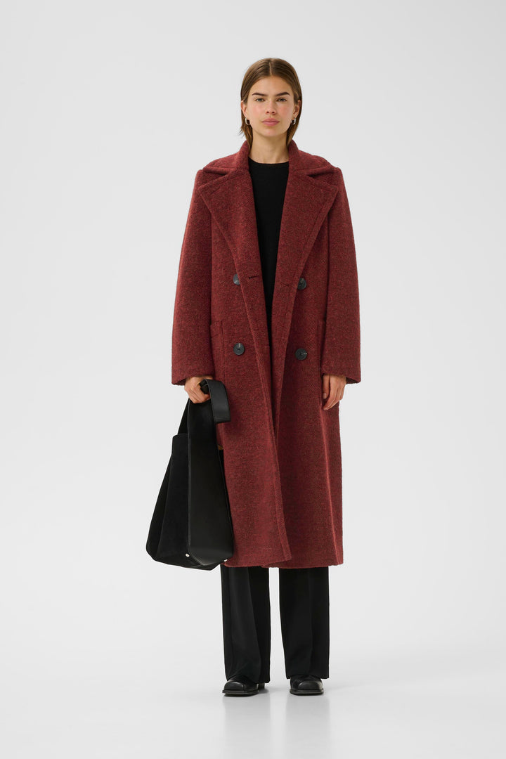 Manteau long croisé Yum