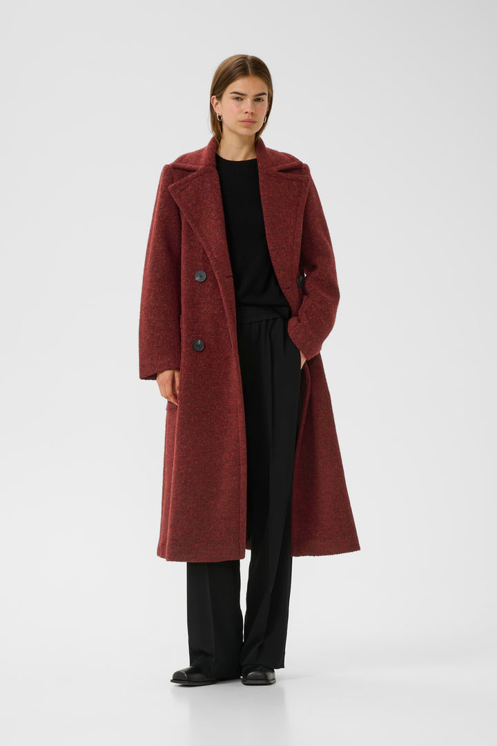 Manteau long croisé Yum