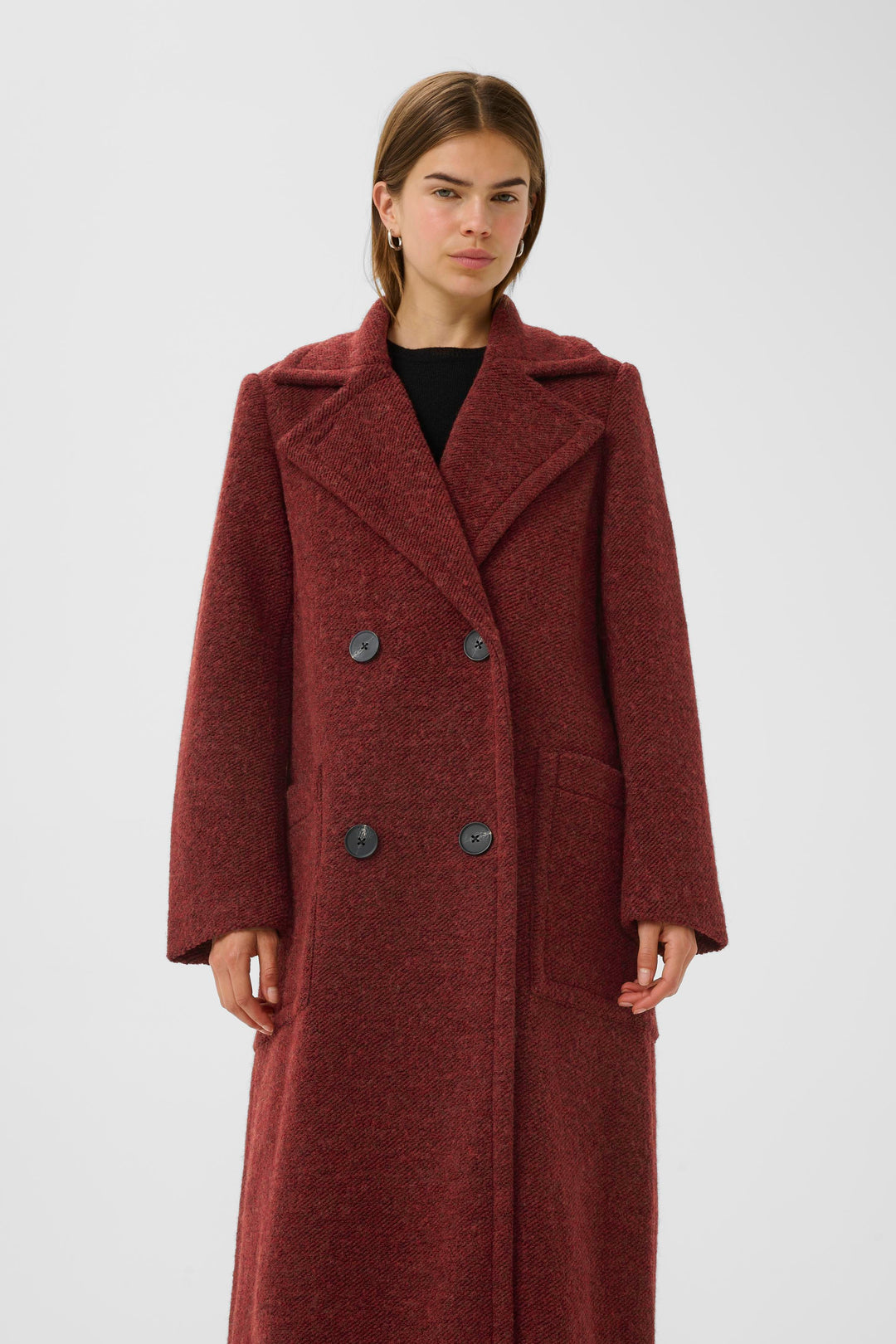 Manteau long croisé Yum