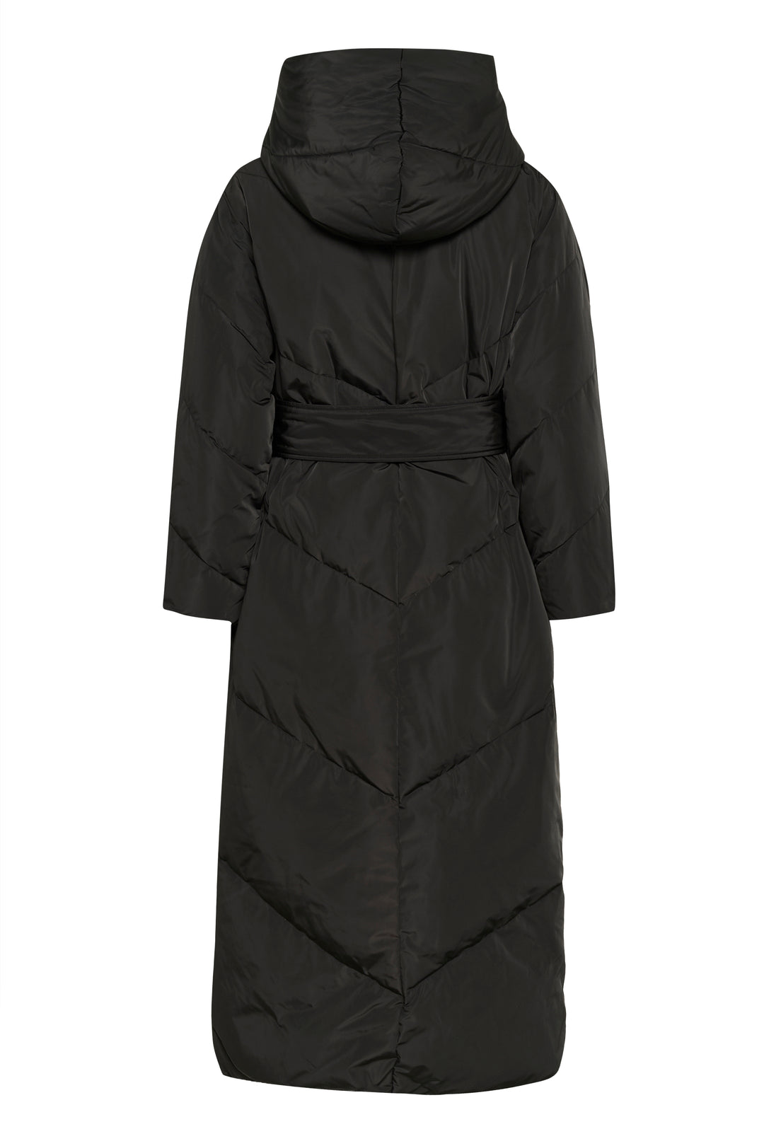 Manteau matelassé long avec ceinture Yaz - HIVER