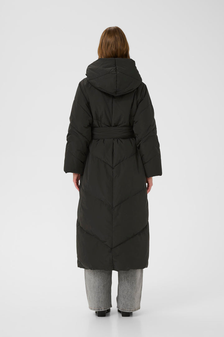 Manteau matelassé long avec ceinture Yaz - HIVER