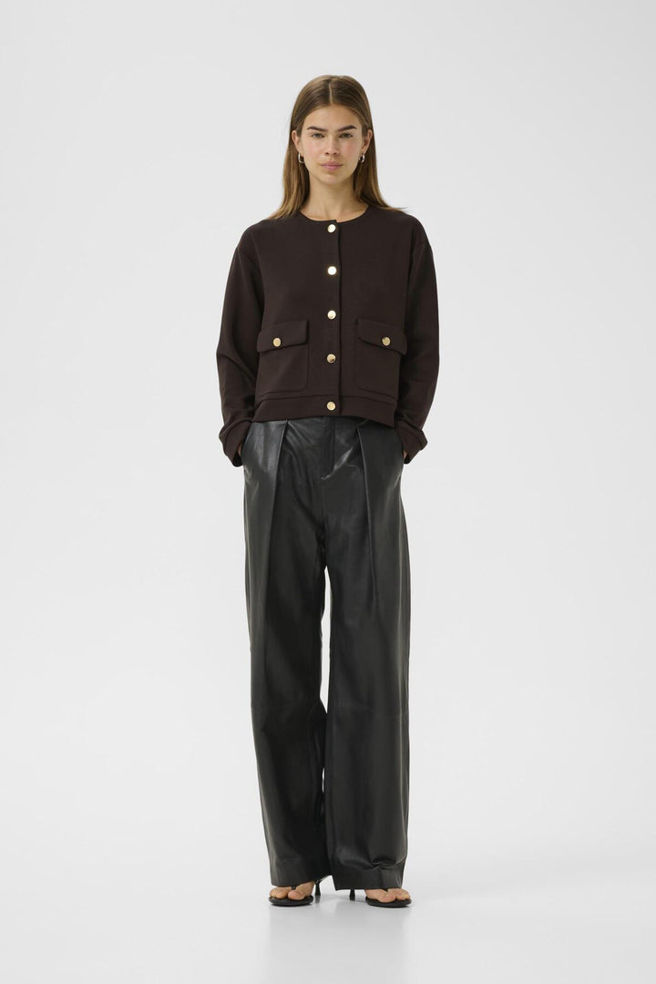 Cardigan court avec boutons dorés Gida