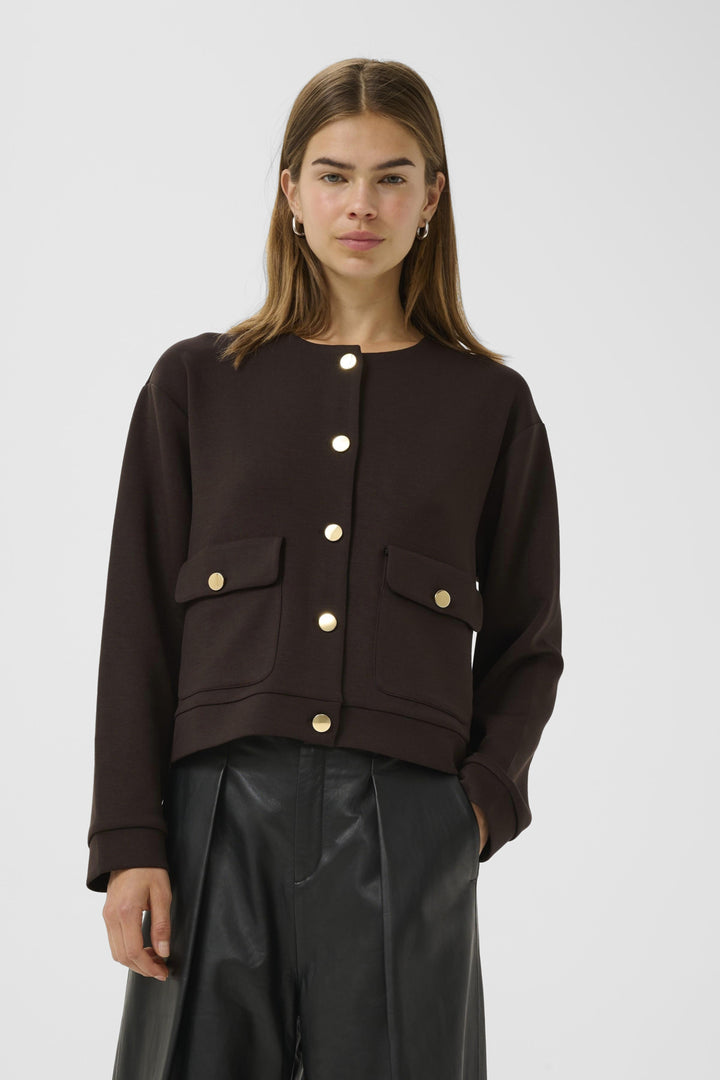 Cardigan court avec boutons dorés Gida