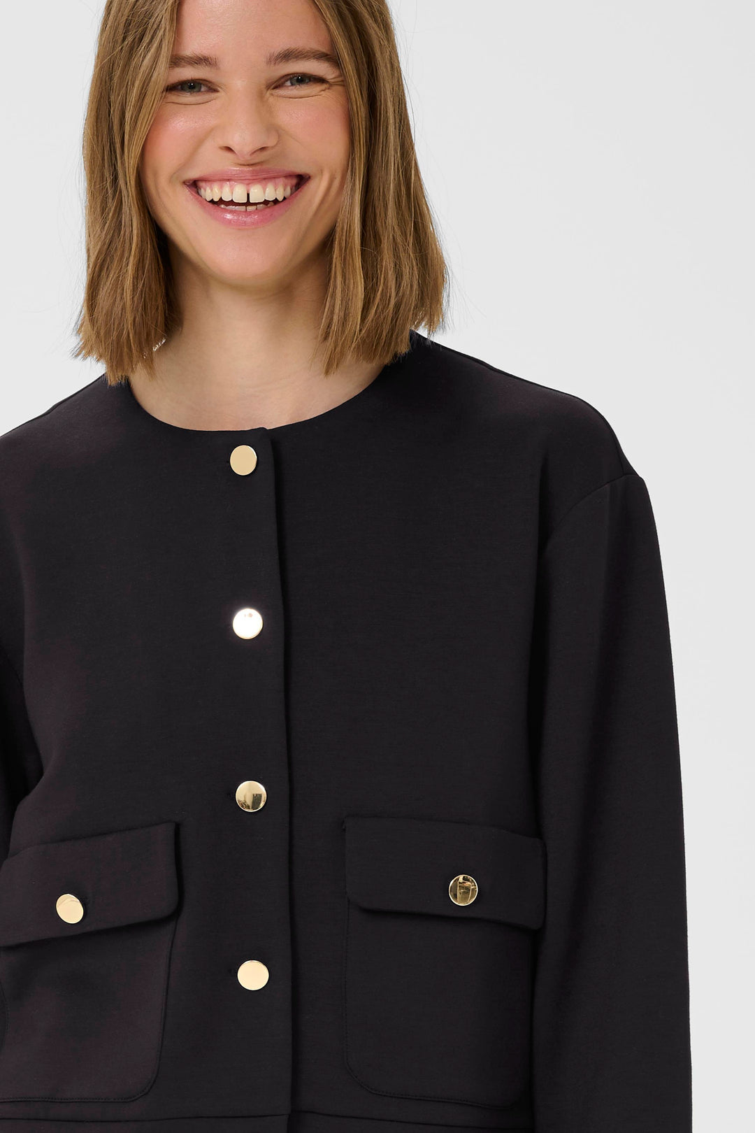 Cardigan court avec boutons dorés Gida