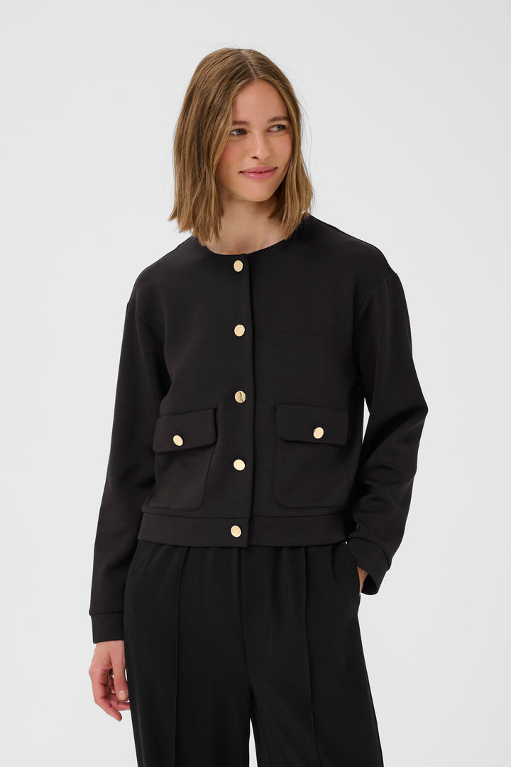 Cardigan court avec boutons dorés Gida
