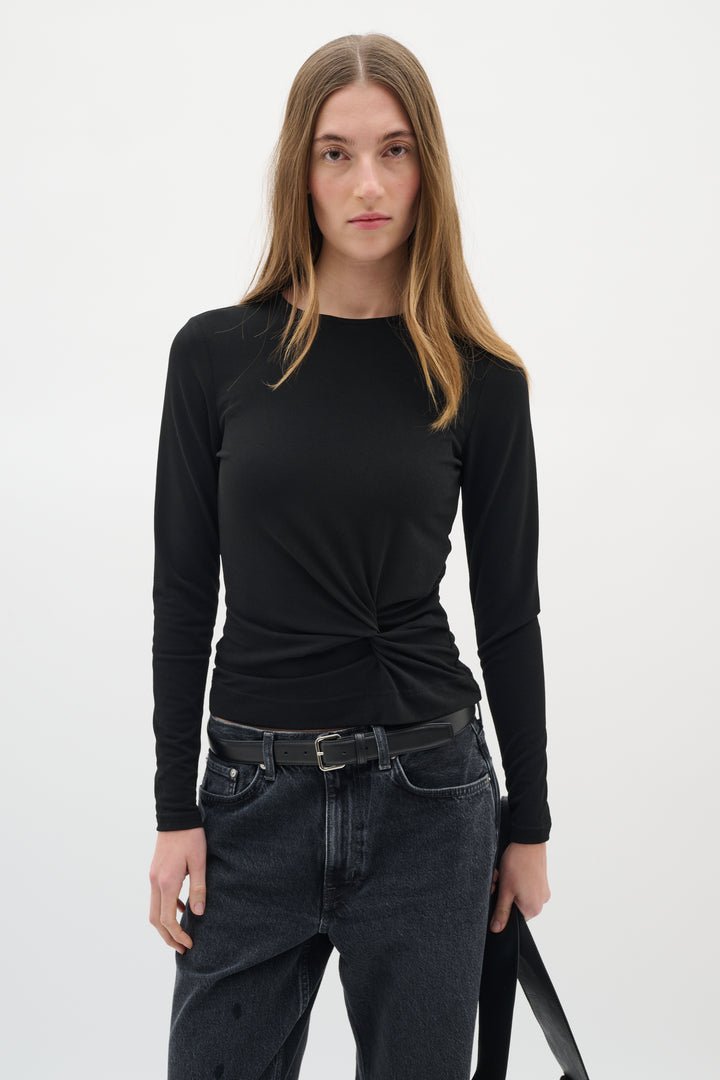 T-shirt ajusté avec nœud à manches longues Galdria