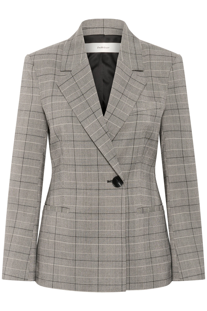 Veston ajusté avec motif Prince de Galles Broklyn