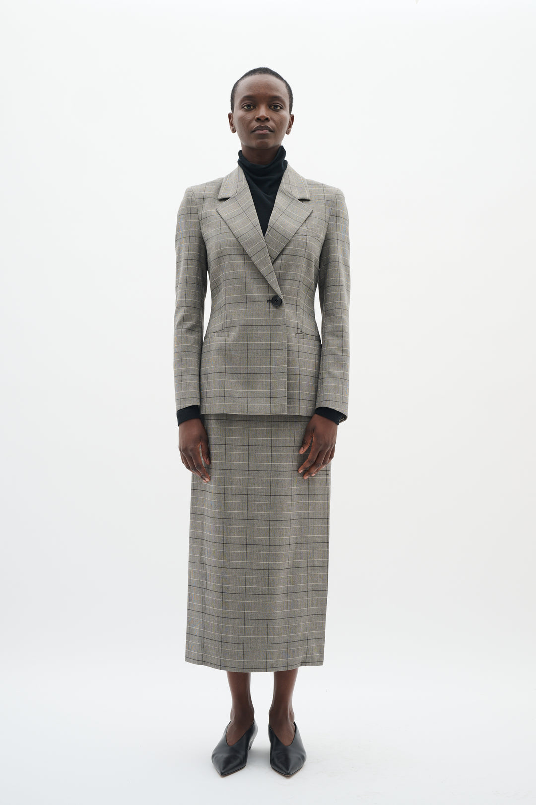 Veston ajusté avec motif Prince de Galles Broklyn