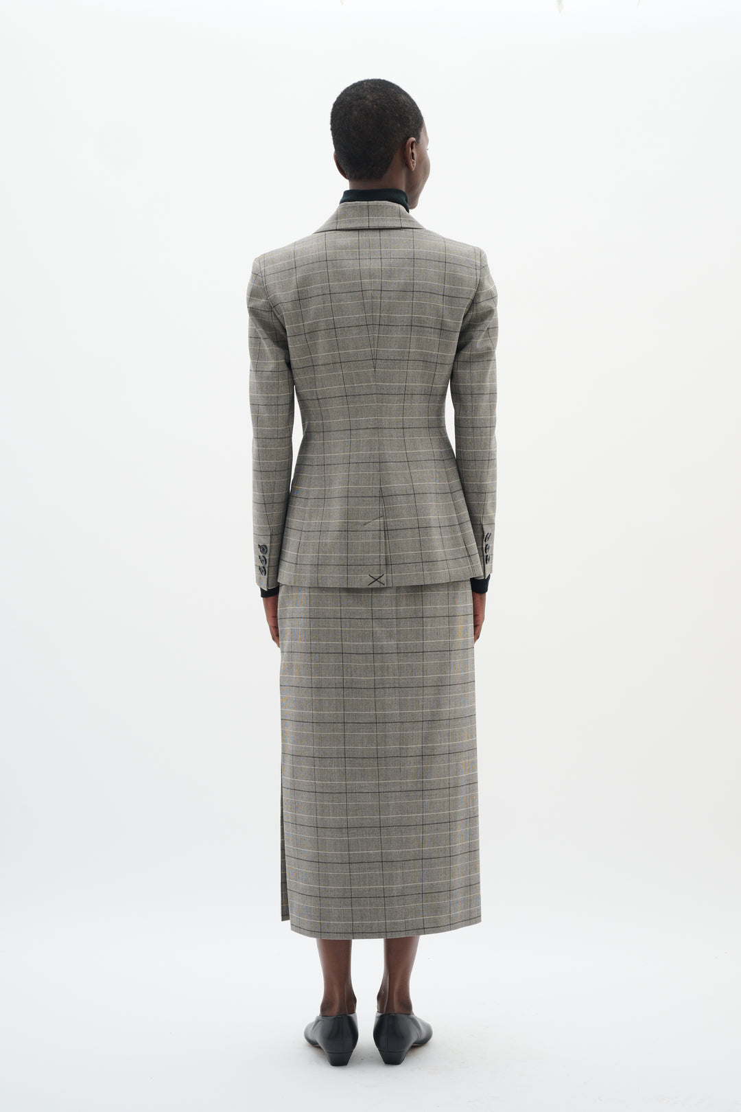 Veston ajusté avec motif Prince de Galles Broklyn