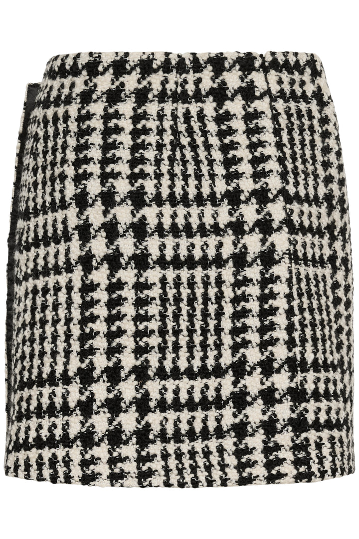 Jupe courte avec motif pied-de-poule Brya