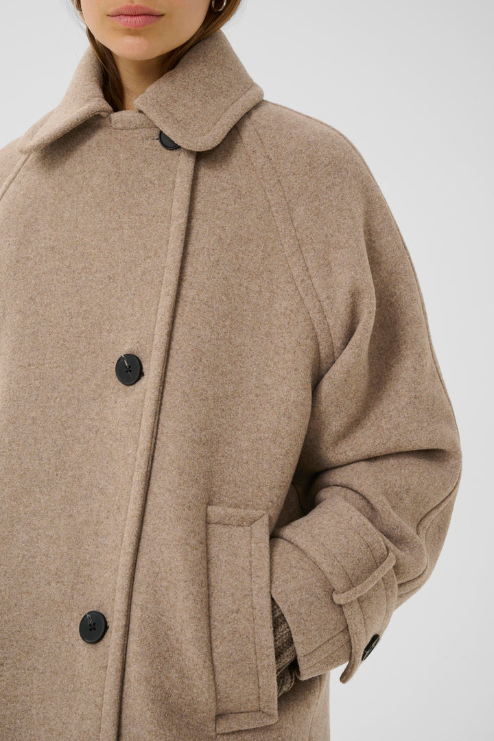 Manteau court ample à manches raglan Thora Minona