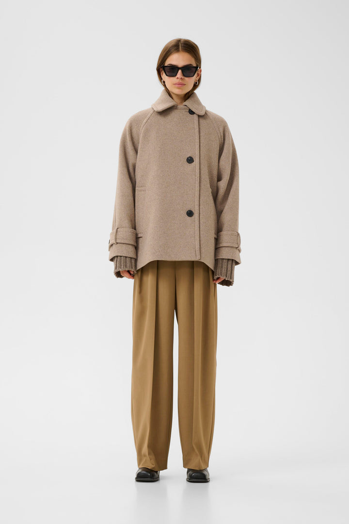 Manteau court ample à manches raglan Thora Minona