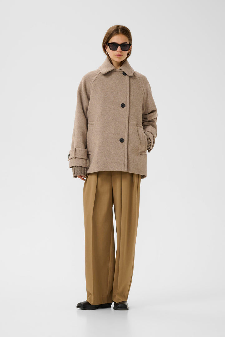 Manteau court ample à manches raglan Thora Minona