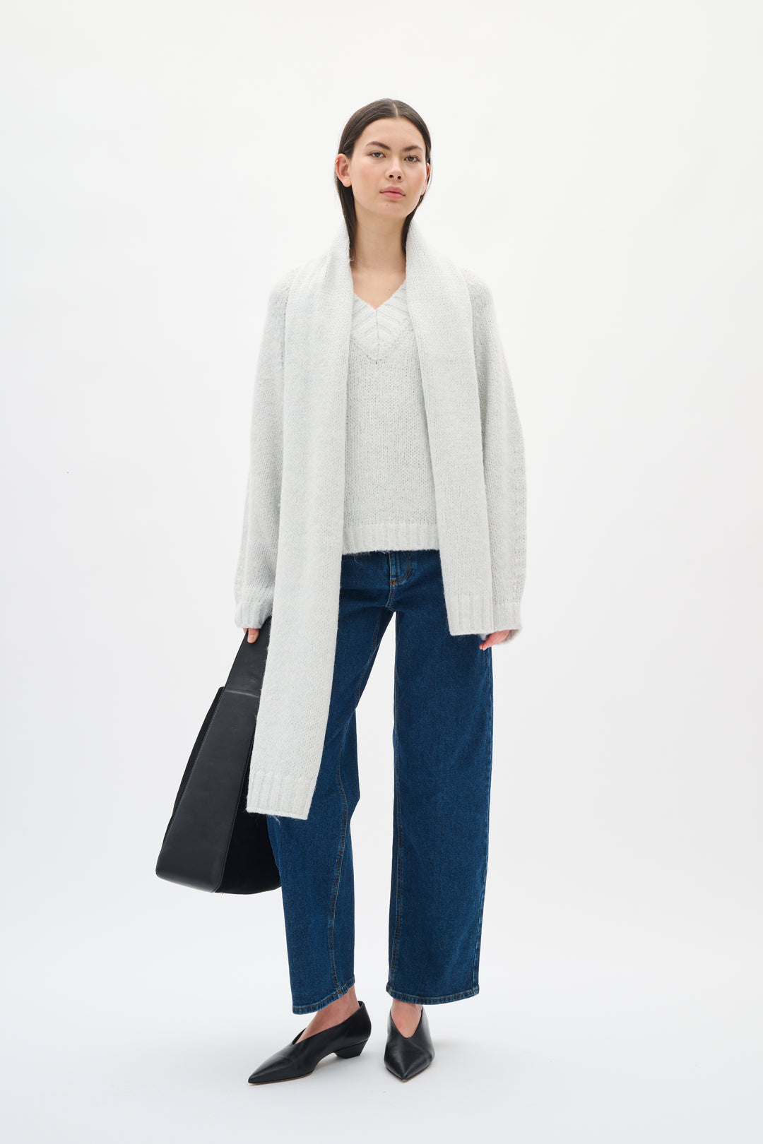 Pull scintillant avec col V Troa