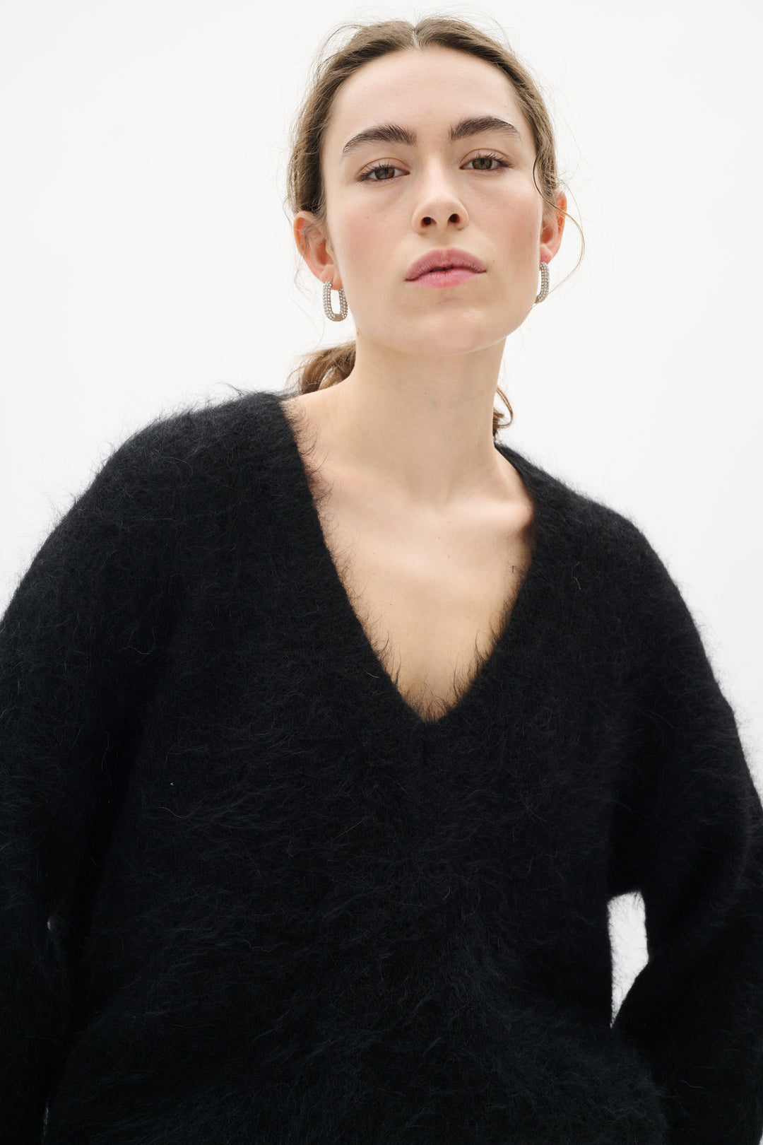 Pull en alpaga avec col V Tello