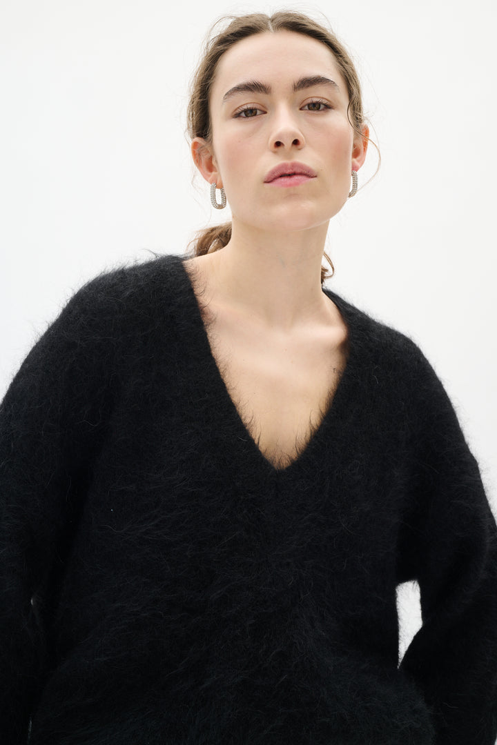 Pull en alpaga avec col V Tello