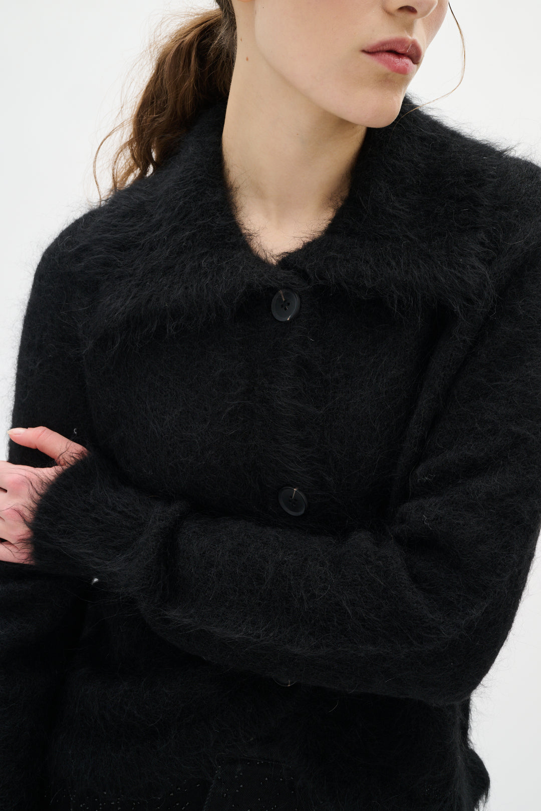 Cardigan boutonné en alpaga Tello