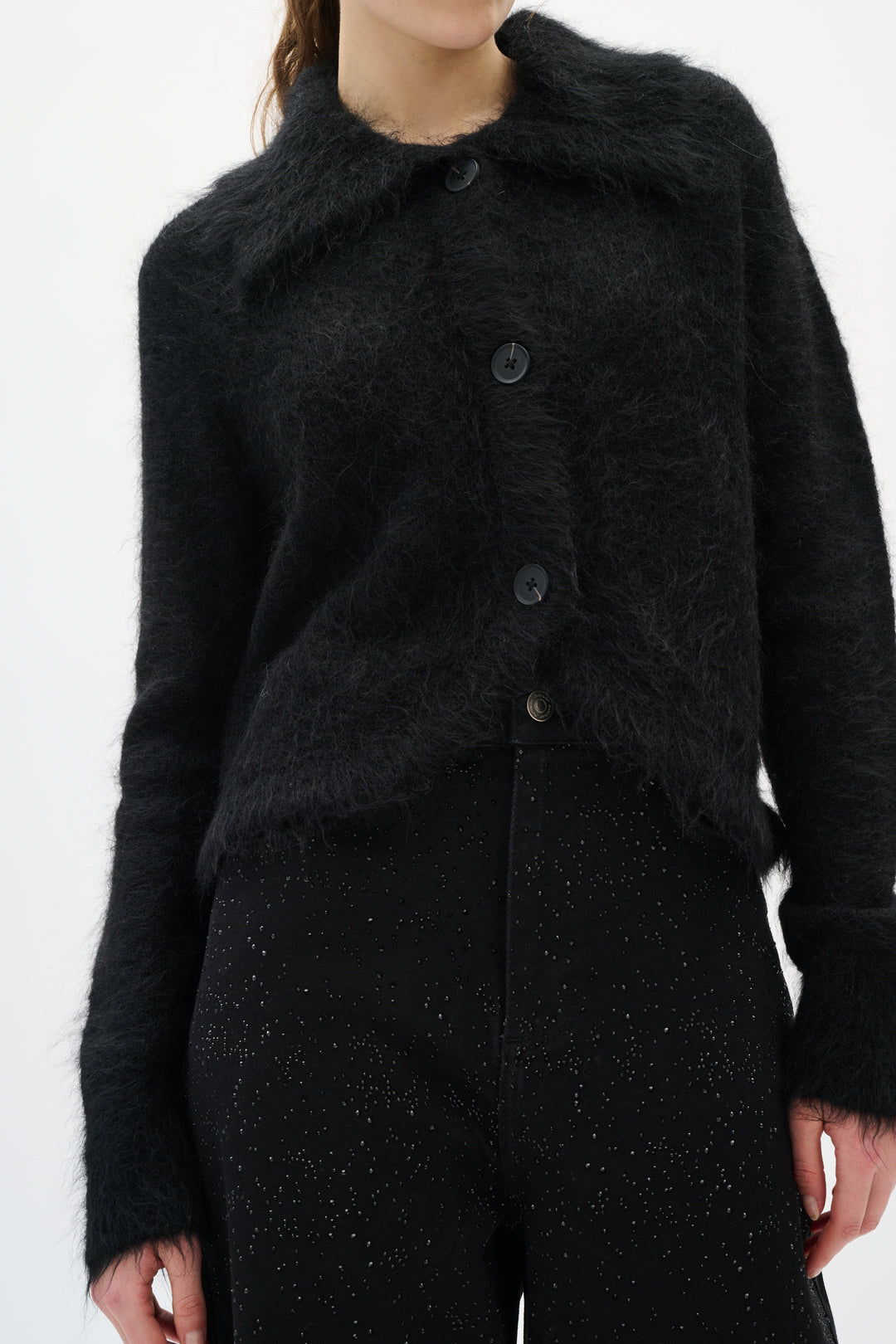 Cardigan boutonné en alpaga Tello