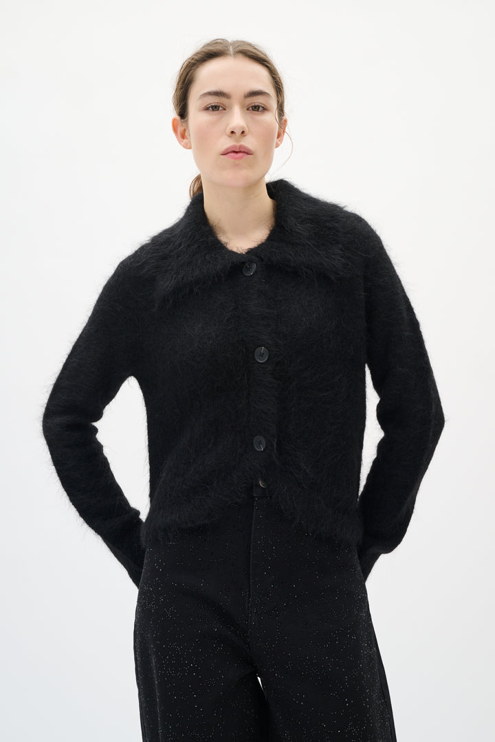 Cardigan boutonné en alpaga Tello