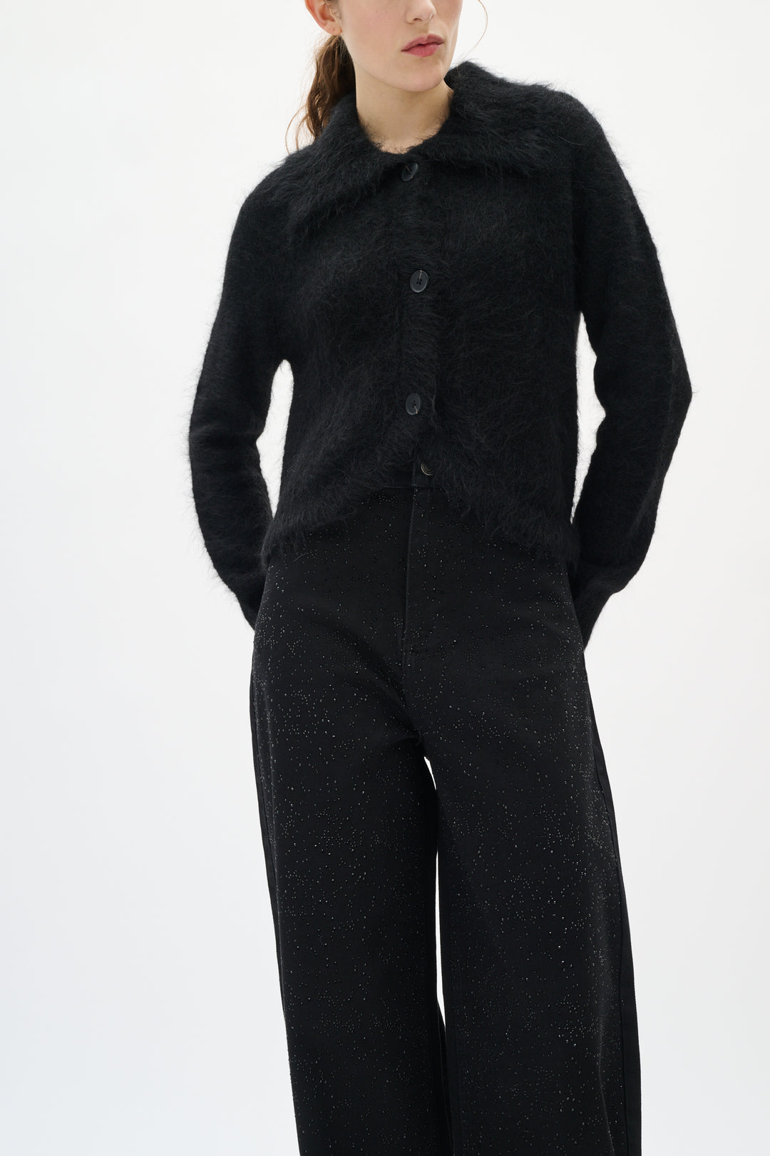 Cardigan boutonné en alpaga Tello