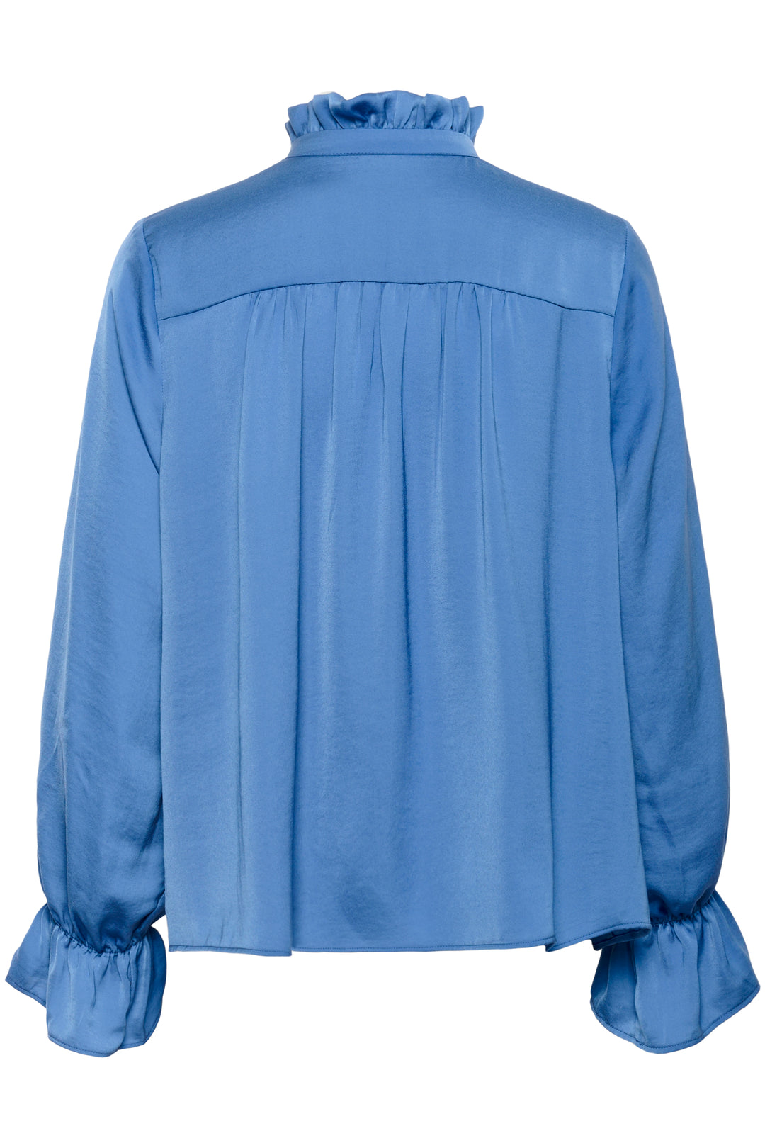 Blouse à col lavallière et volants Gracie