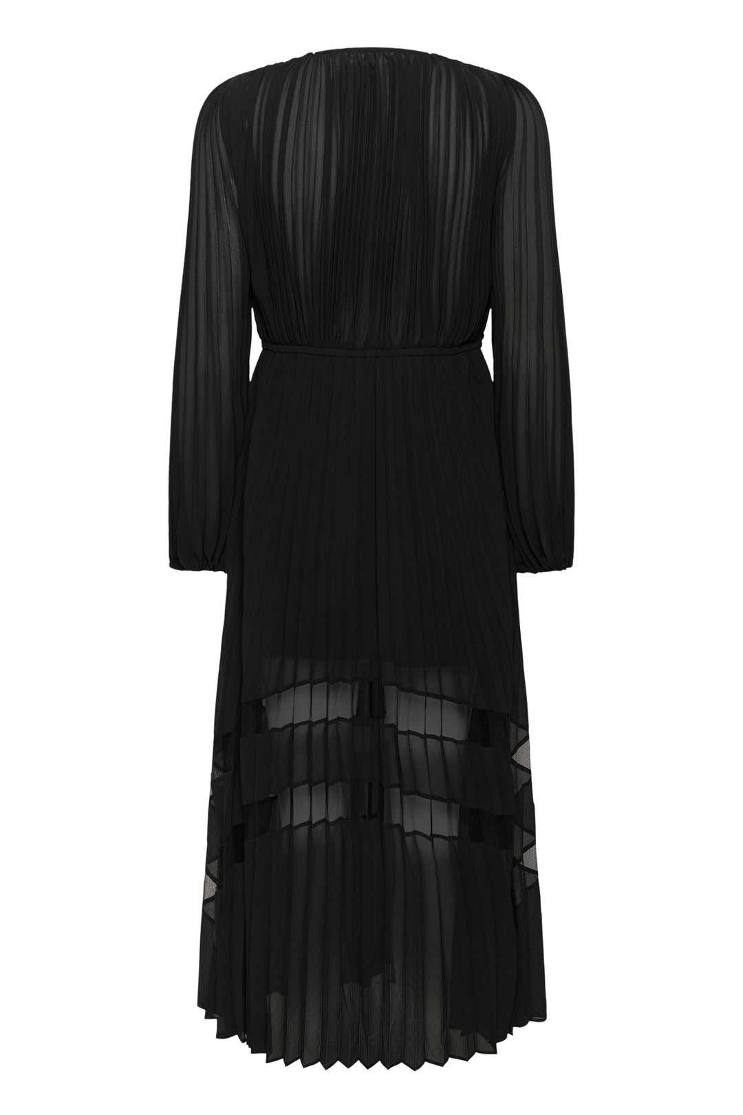 Robe plissée et jeu de transparence Giselle