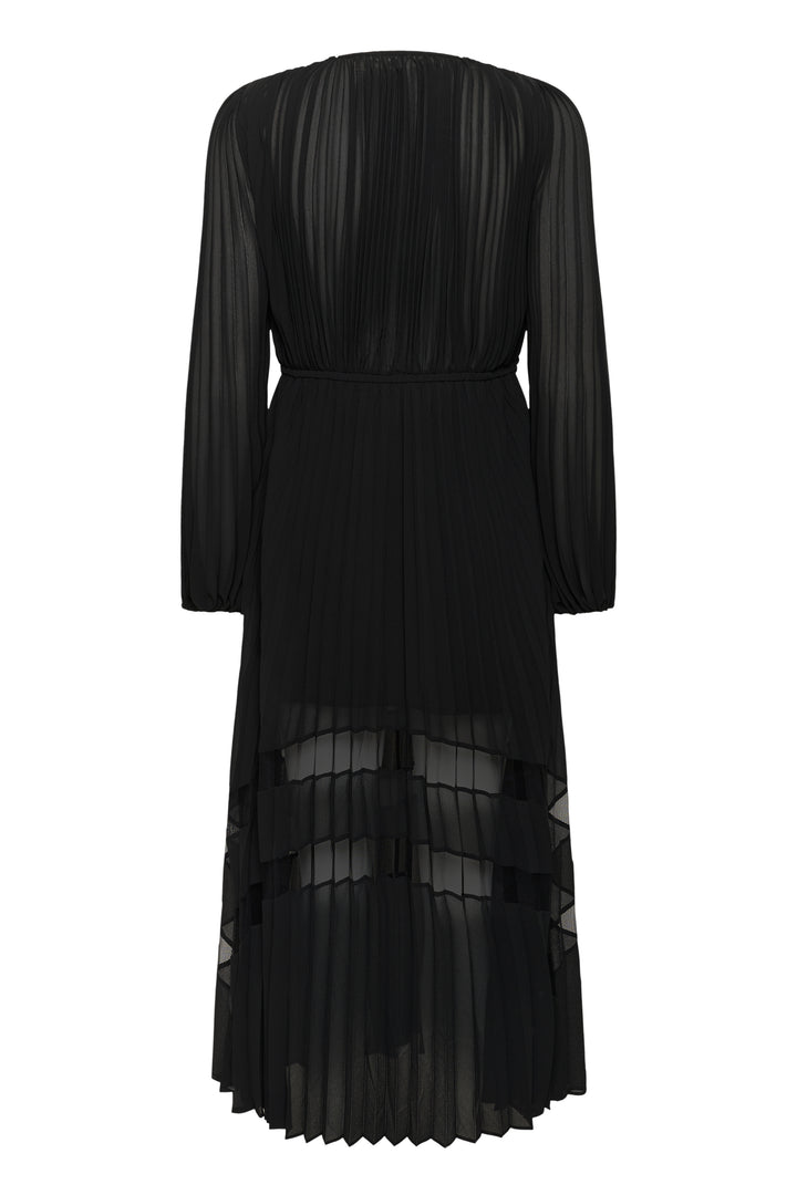 Robe plissée et jeu de transparence Giselle