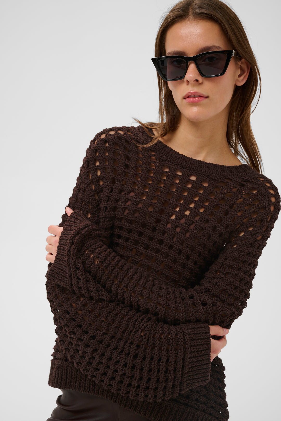 Pull Muno en tricot ajouré